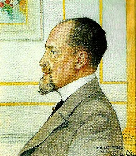 Carl Larsson portratt av ernest thiel